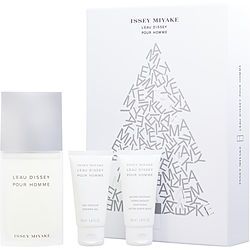 L'EAU D'ISSEY by Issey Miyake EDT SPRAY 4.2 OZ & AFTER SHAVE BALM 1.6 OZ & SHOWER GEL 1.6 OZ
