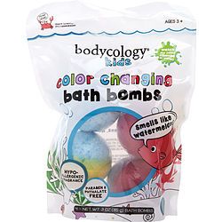 BODYCOLOGY WATERMELON by Bodycology COLOR CHANGING BATH BOMB 10 OZ